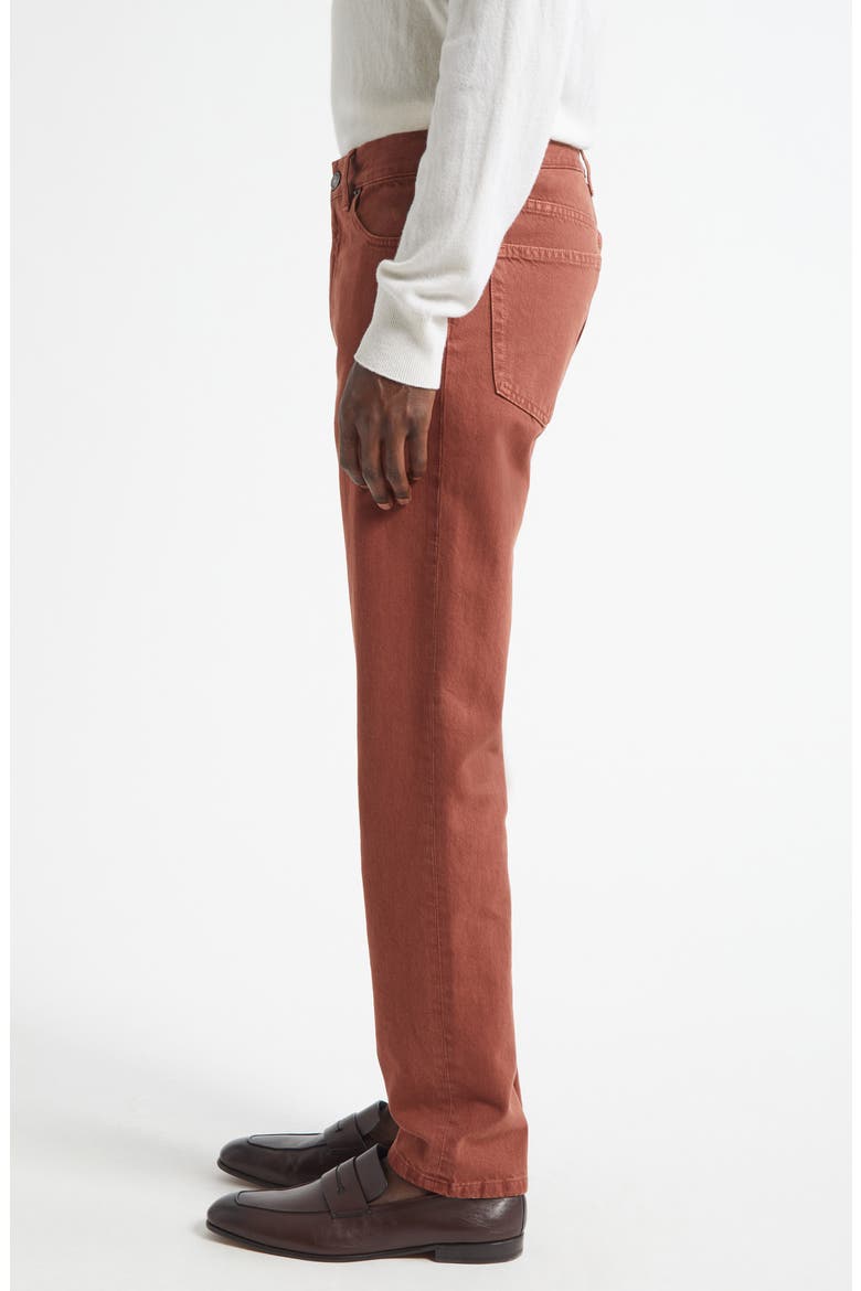 City Fit Nonstretch Denim Jeans, Alternate, color, DARK RED SOLID