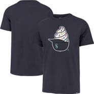 '47 Men's '47 Navy Seattle Mariners Ice Cream Helmet Franklin T-Shirt
