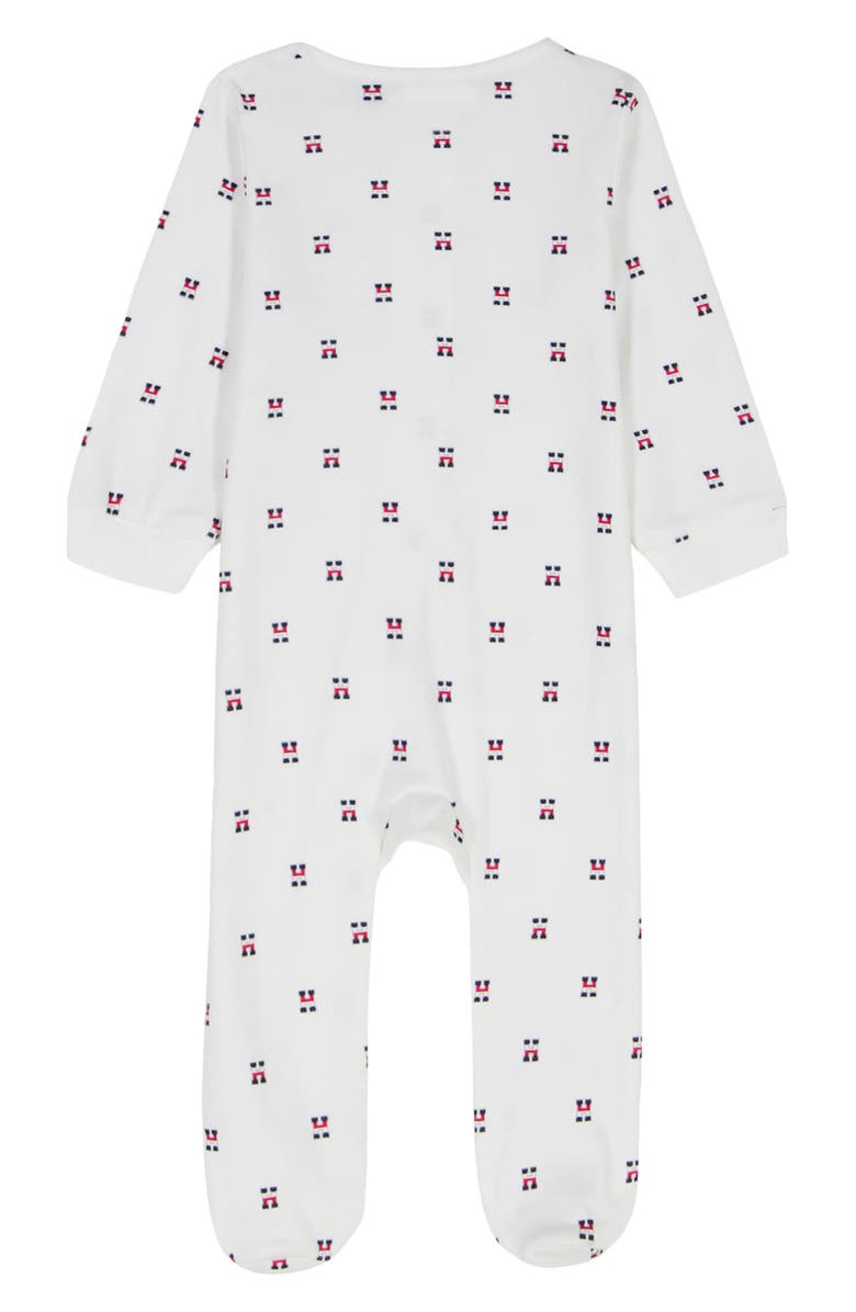 Tommy Hilfiger H Logo Footie, Alternate, color, White
