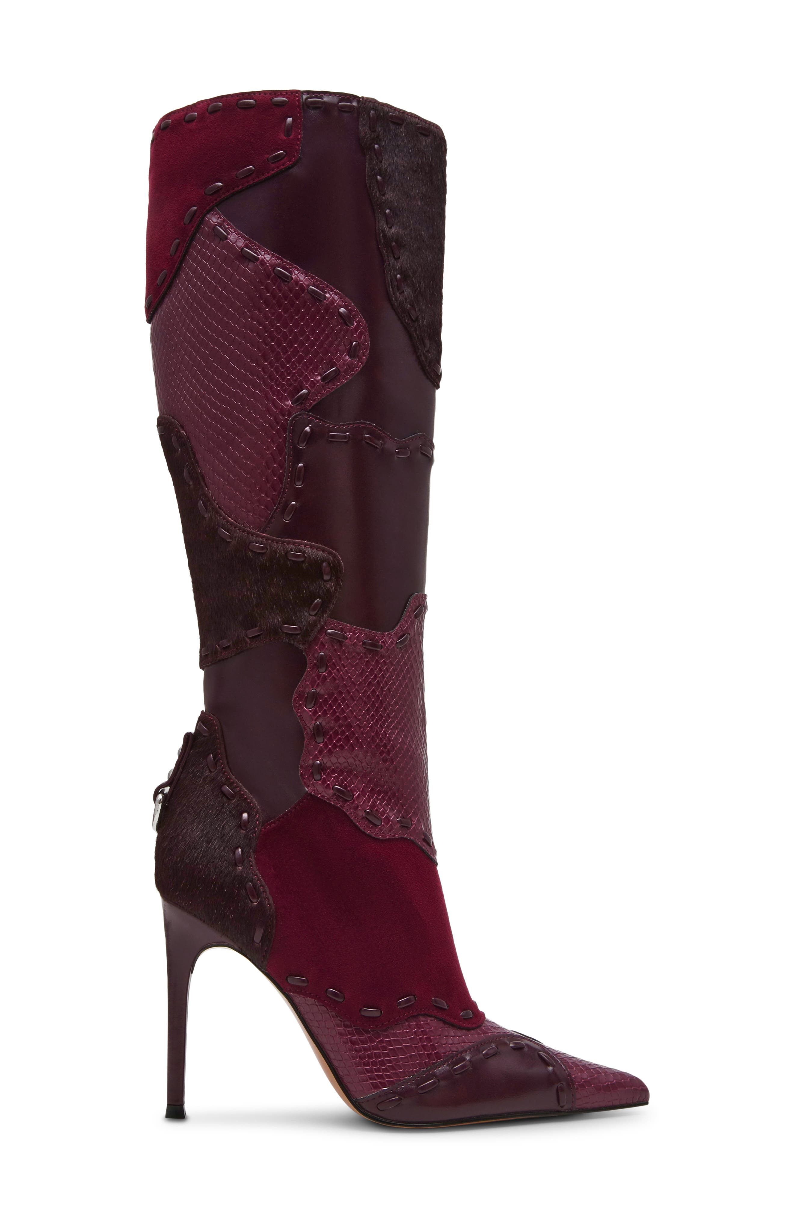 Revive Knee High Boot, Alternate, color, BURGUNDY MULTI