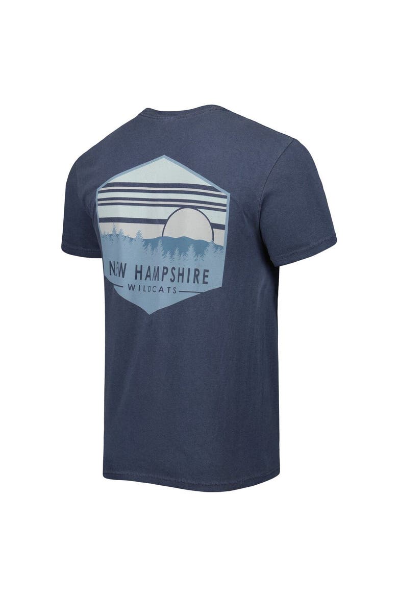 Men's Navy New Hampshire Wildcats Landscape Shield T-Shirt, Alternate, color, Navy