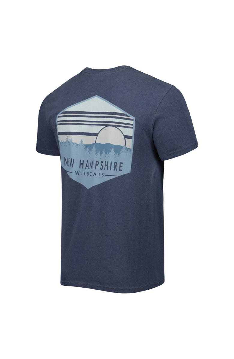 IMAGE ONE Men's Navy New Hampshire Wildcats Landscape Shield T-Shirt, Alternate, color, 