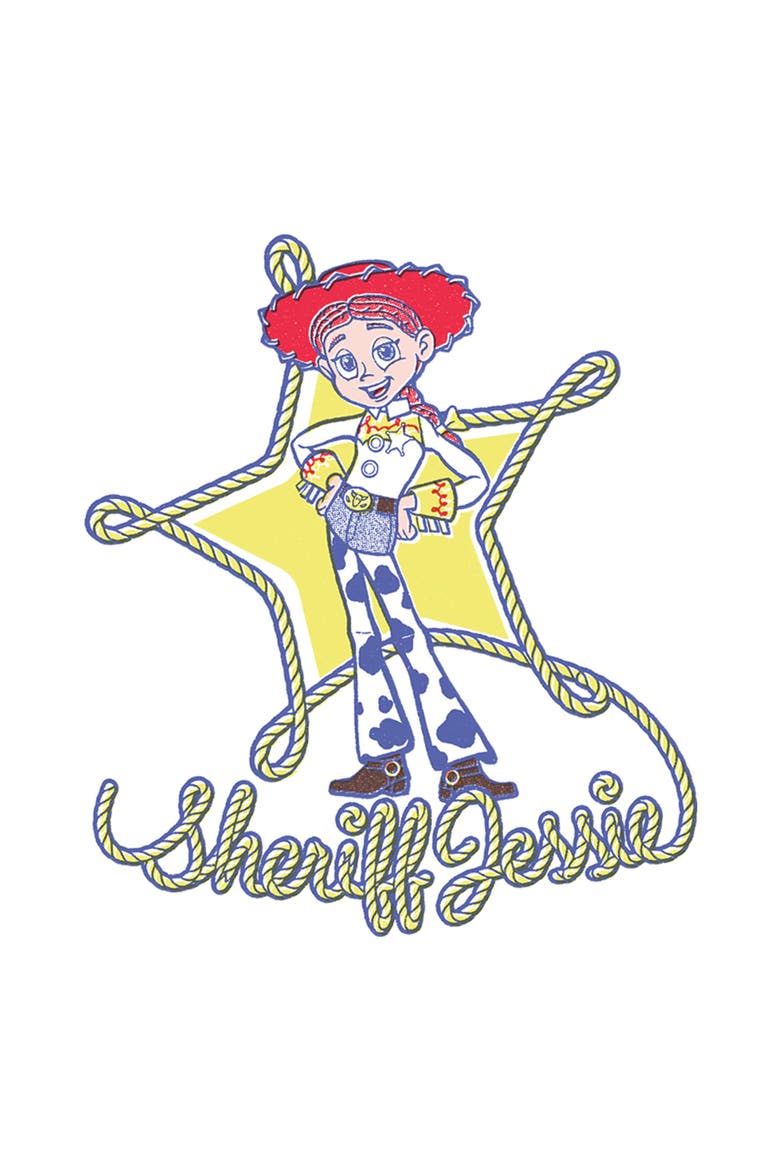 Junior's Toy Story 5 Sheriff Jessie Icon  Graphic T-Shirt, Alternate, color, White