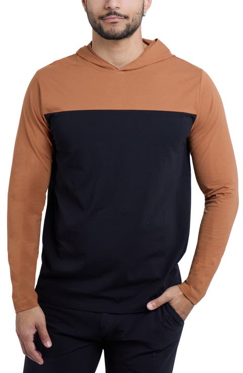 Colorblock Hooded Sweatshirt