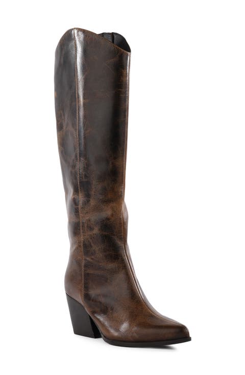 Begging You Distress Knee High Boot