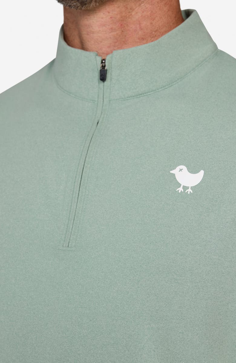Bad Birdie Quarter Zip Golf Pullover, Alternate, color, Washed Sage