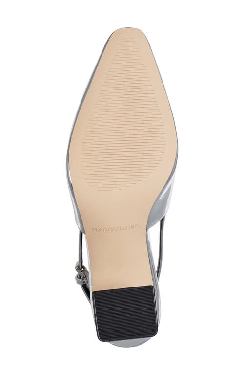 Marc Fisher Lethe Slingback Pump In Silver
