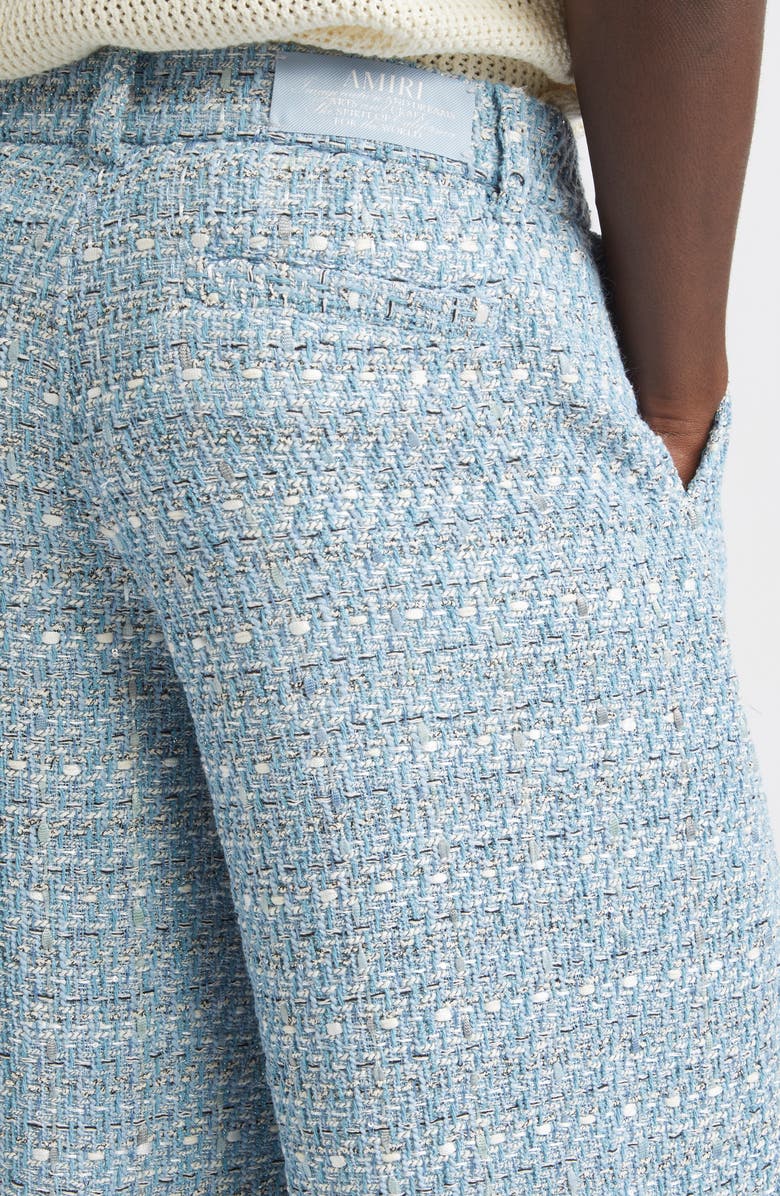 AMIRI Bouclé Bermuda Shorts, Alternate, color, Ashley Blue