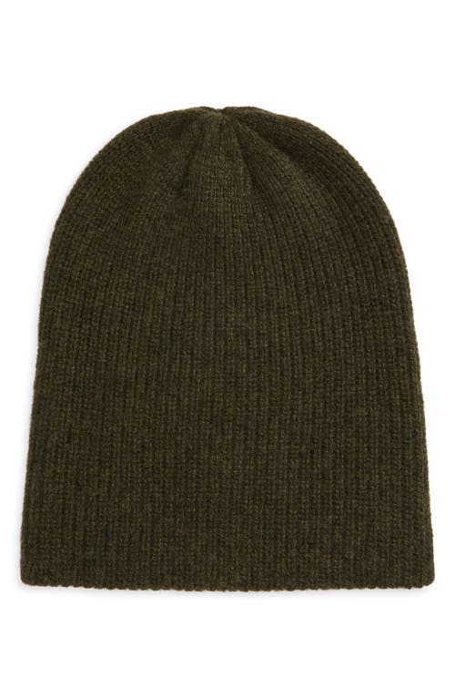 The Elder Statesman Rib Cashmere Watchman Cap in 303 New Olive  product