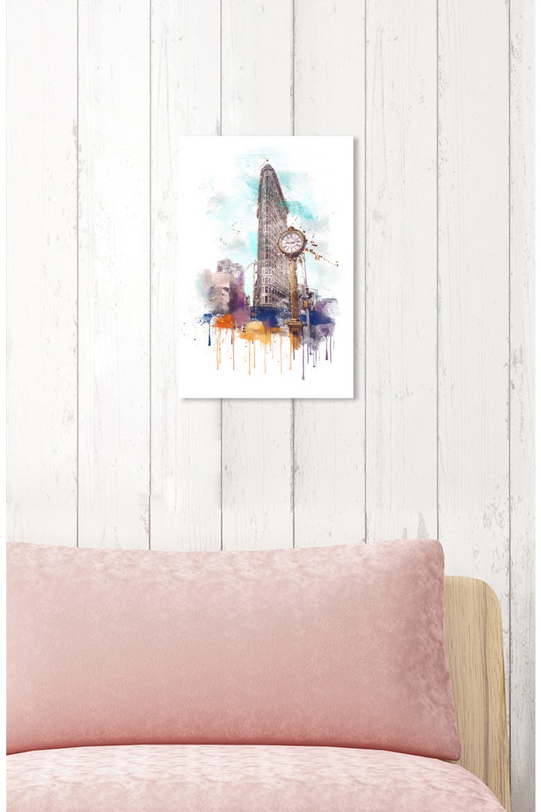 New York's Delight Canvas Wall Art, Alternate, color, GREY