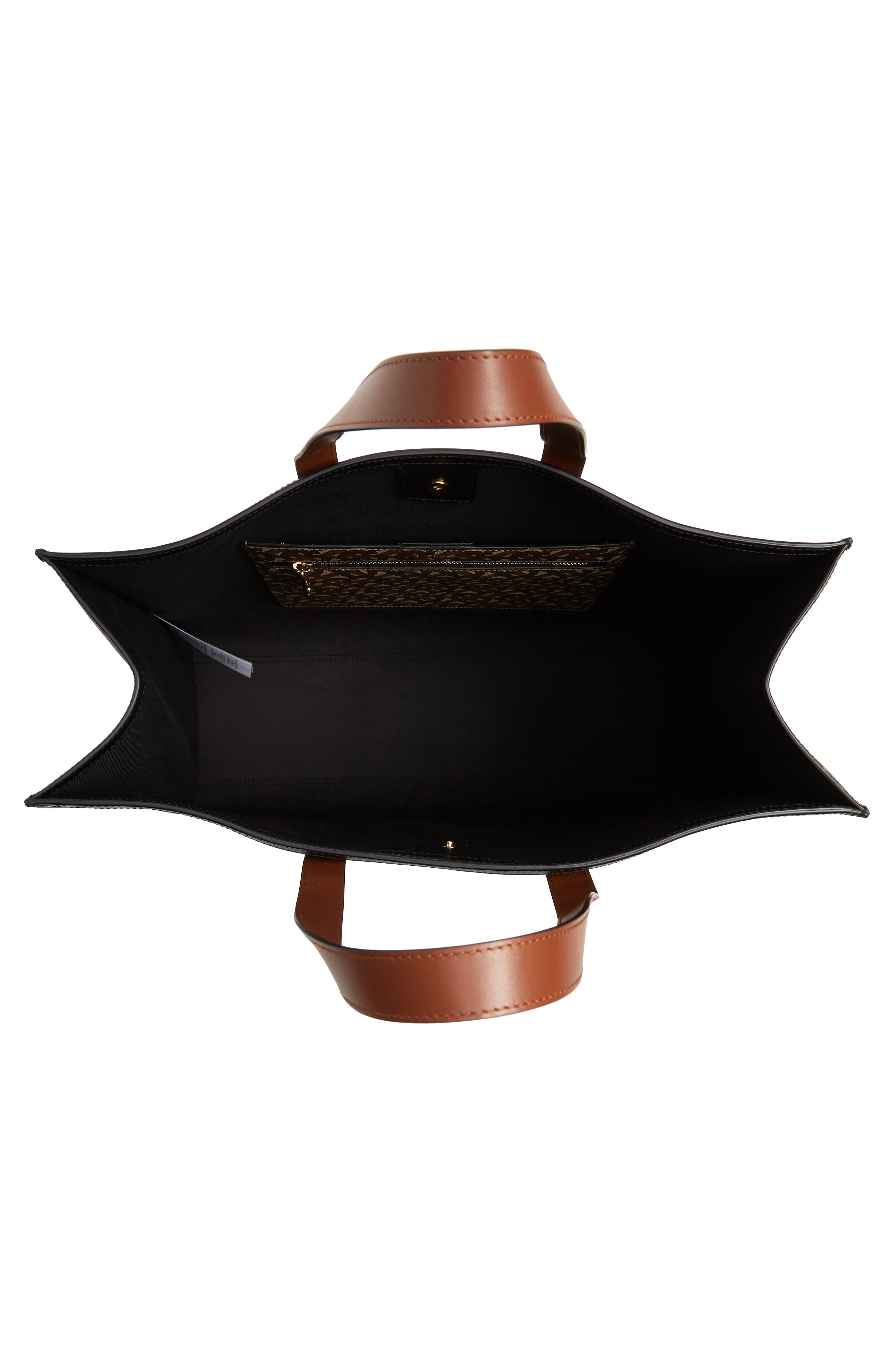 Burberry Medium Monogram Stripe E-Canvas Tote, Alternate, color, 