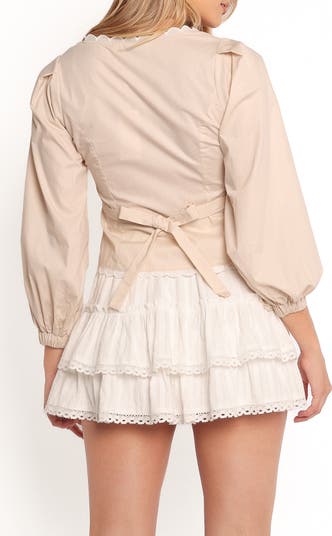 Nolette Scallop Trim Top