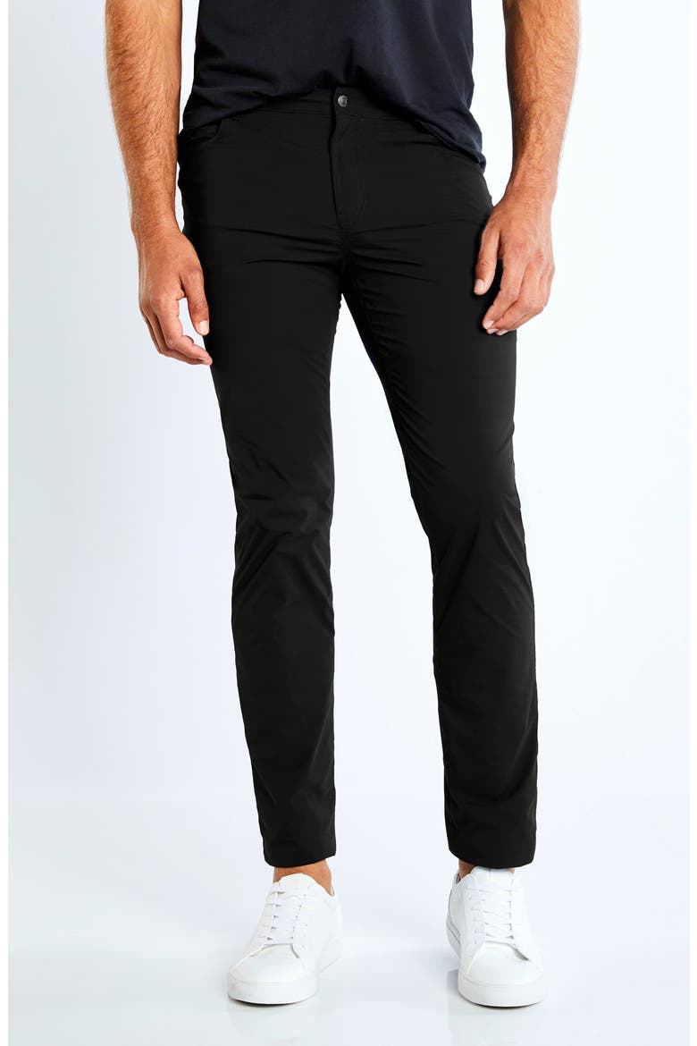 Alessio Five Pocket Jean Style Pant, Alternate, color, Black