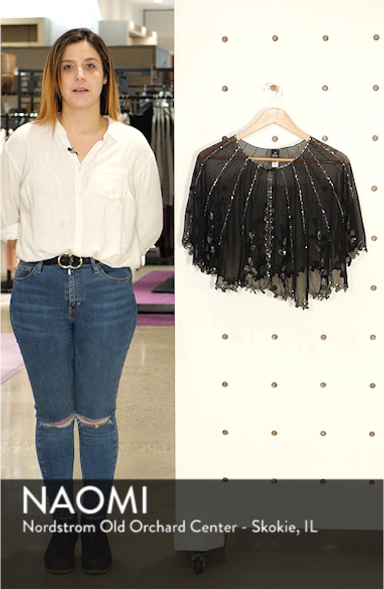 Scallop Beaded Capelet, sales video thumbnail