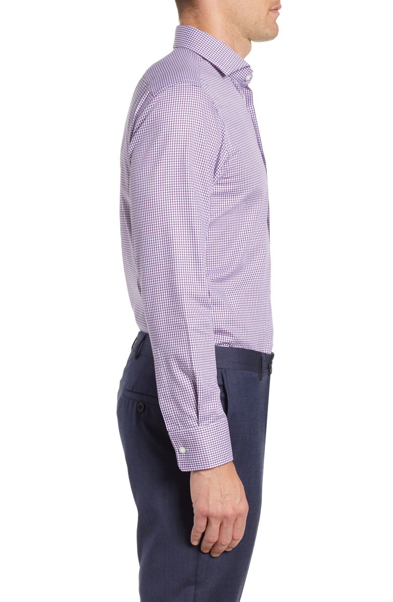 BOSS Mark Sharp Fit Houndstooth Dress Shirt, Alternate, color,