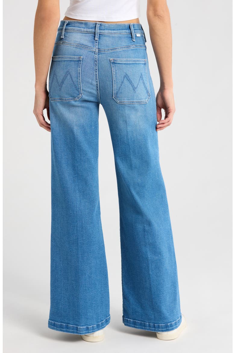 The Hustler Roller Patch Pocket Sneak Wide Leg Jeans, Alternate, color, PIECE BY PIECE