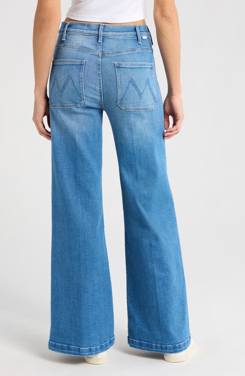 MOTHER The Hustler Roller Patch Pocket Sneak Wide Leg Jeans, Alternate, color, Piece By Piece