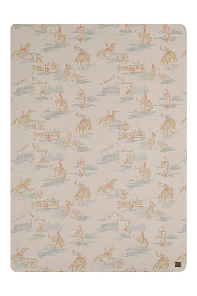 Rodeo Landscape Blanket, Alternate, color, TAN MULTI