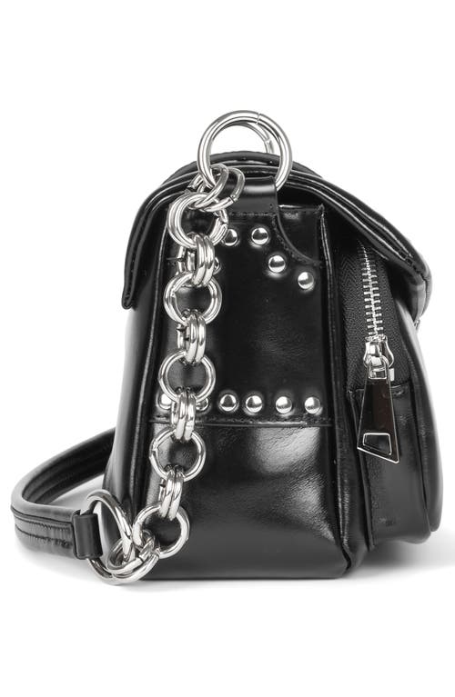 Jeffrey Campbell Night Out Leather Shoulder Bag In Black