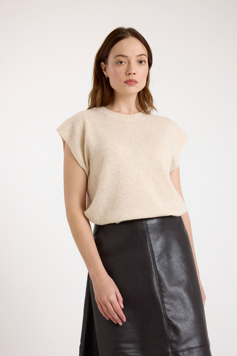 Tabby Knitted 100% Cashmere Vest