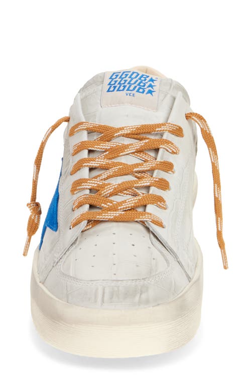 Golden Goose Stardan Star-printed Crocodile-effect Sneakers