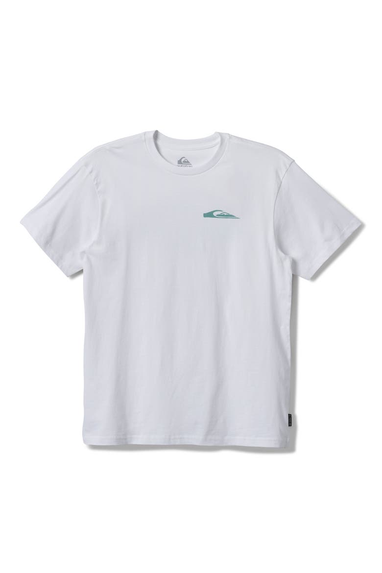 Hunter Spray Logo Cotton Graphic T-Shirt, Main, color, WHITE