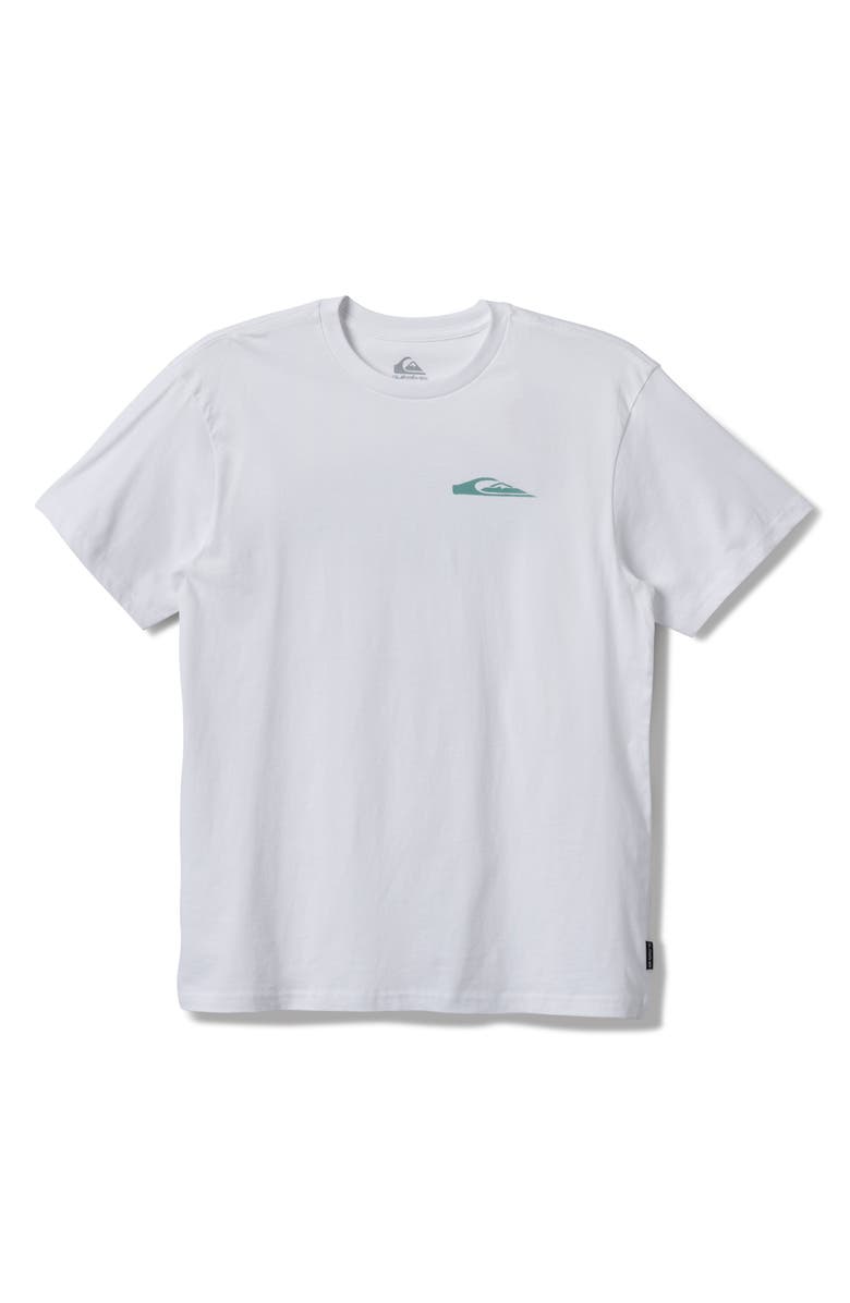 Quiksilver Hunter Spray Logo Cotton Graphic T-Shirt, Main, color, 