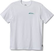 Quiksilver Hunter Spray Logo Cotton Graphic T-Shirt