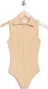 Good American Stand Collar Sleeveless Scuba Bodysuit