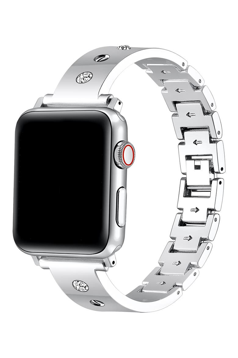 Cambell Stainless Steel Apple Watch® Watchband, Alternate, color, SILVER