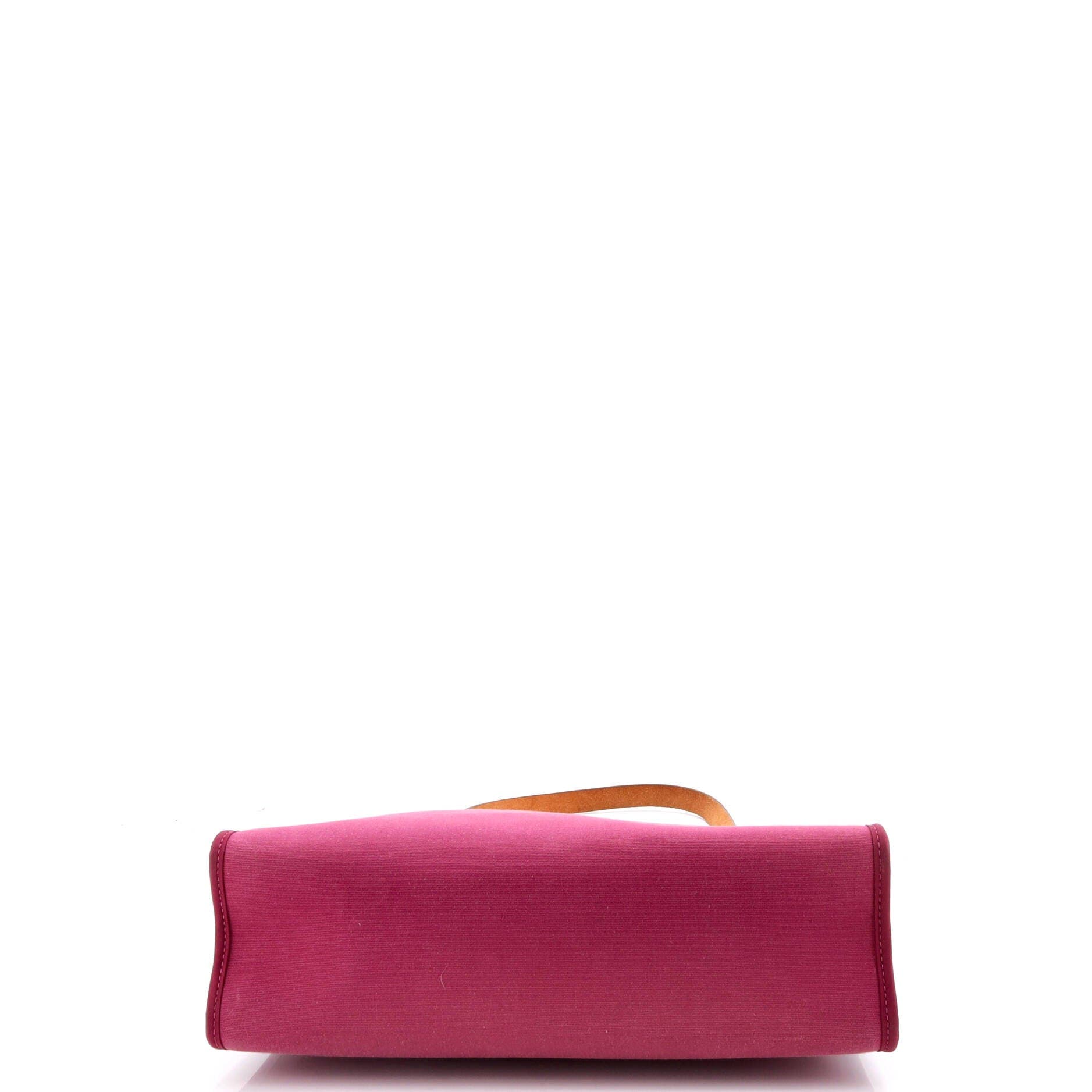 Pre-Owned Hermes Herbag Zip Leather and Toile 31, Alternate, color, Tosca