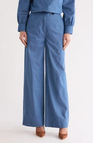 Derek Lam 10 Crosby Eli Wide Leg Pants