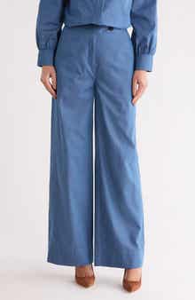 Derek Lam 10 Crosby Eli Wide Leg Pants