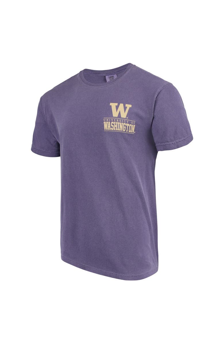 IMAGE ONE Men's Purple Washington Huskies Comfort Colors Campus Icon T-Shirt, Alternate, color, 