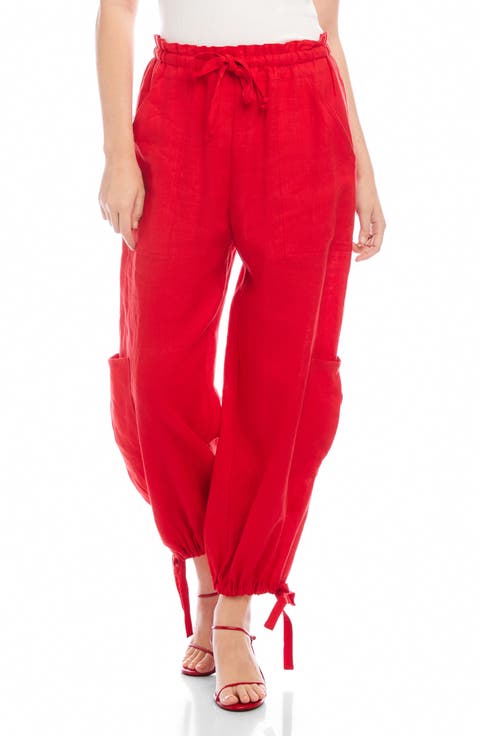 Women's Red Cropped & Capri Pants | Nordstrom
