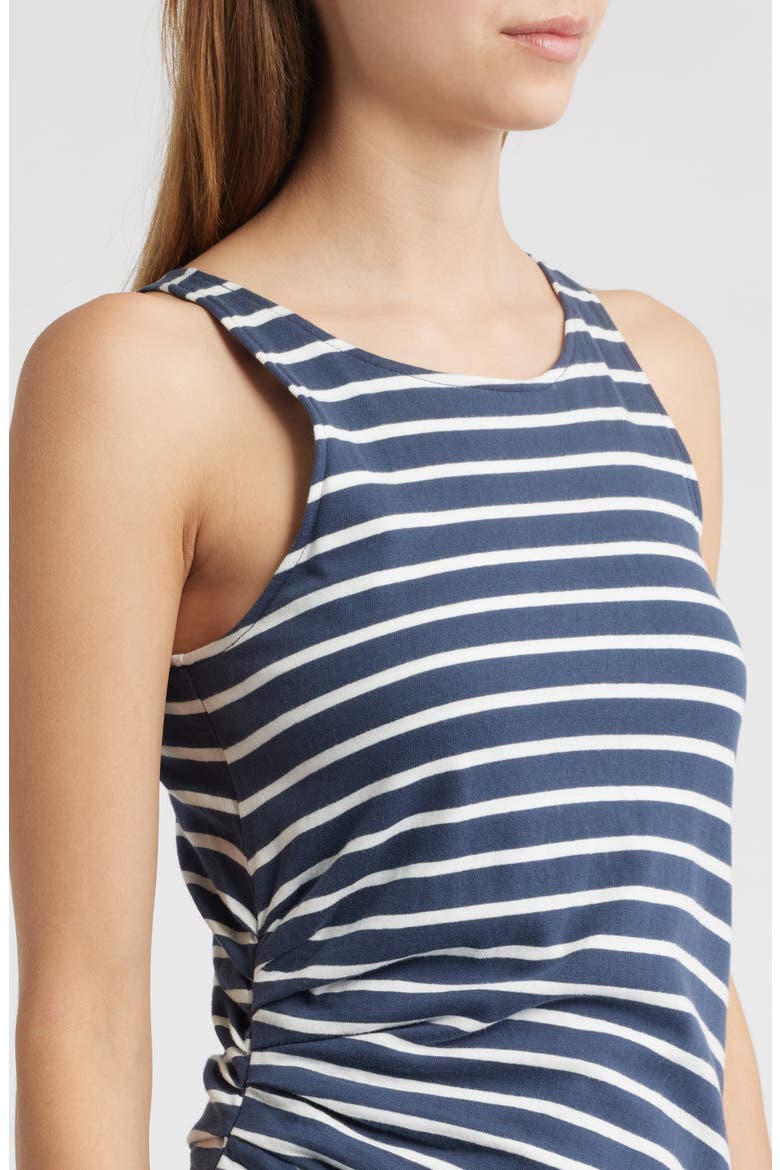 Max Stripe Sleeveless Cotton Knit Midi Dress, Alternate, color, NAUTICAL STRIPE