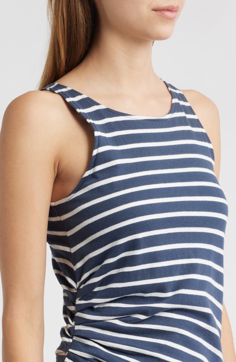 Rails Max Stripe Sleeveless Cotton Knit Midi Dress, Alternate, color, Nautical Stripe