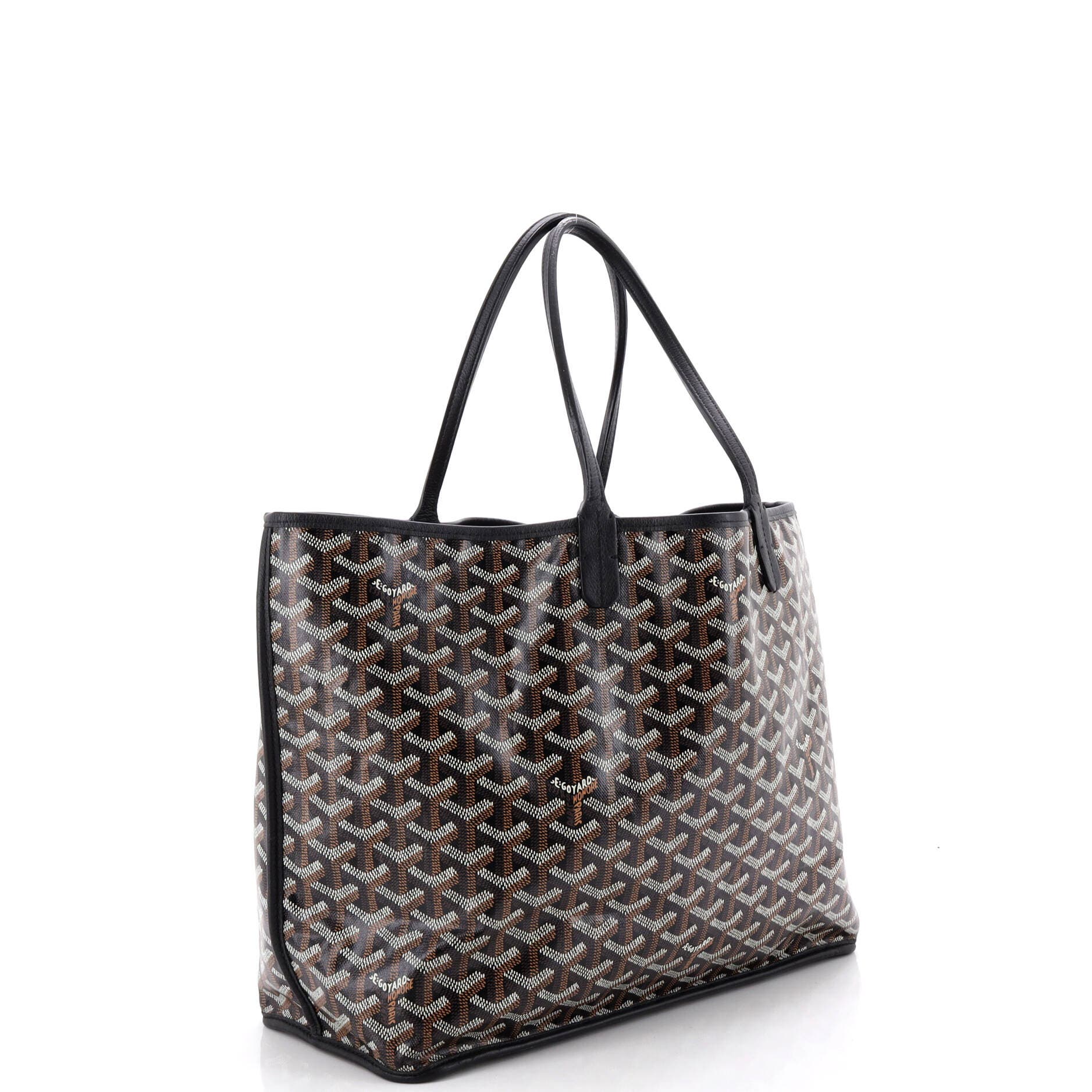 Anjou Reversible Tote Coated Canvas PM, Alternate, color, Black