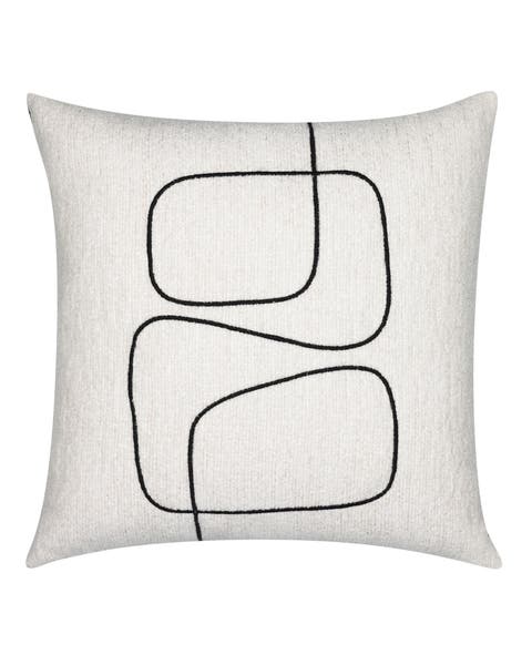 Linear Luxe Indoor & Outdoor Woven Accent Pillow