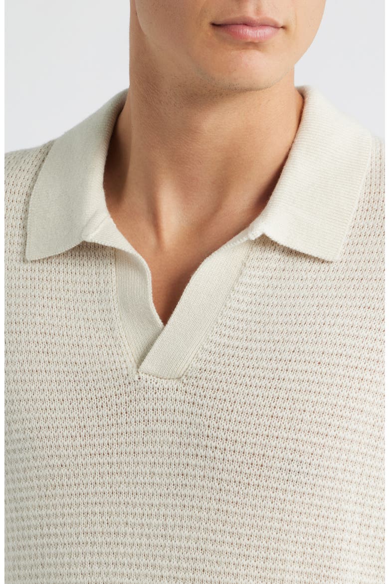 Textured Wool & Cashmere Sweater, Alternate, color, WARM WHITE