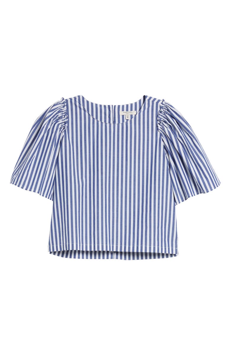 Habitual Valeria Stripe Stretch Cotton Top, Alternate, color, 