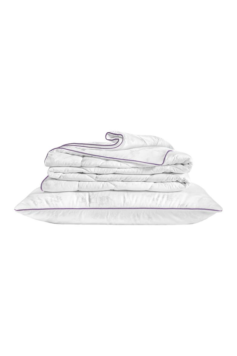 Milk Dreams comforter, Alternate, color, White
