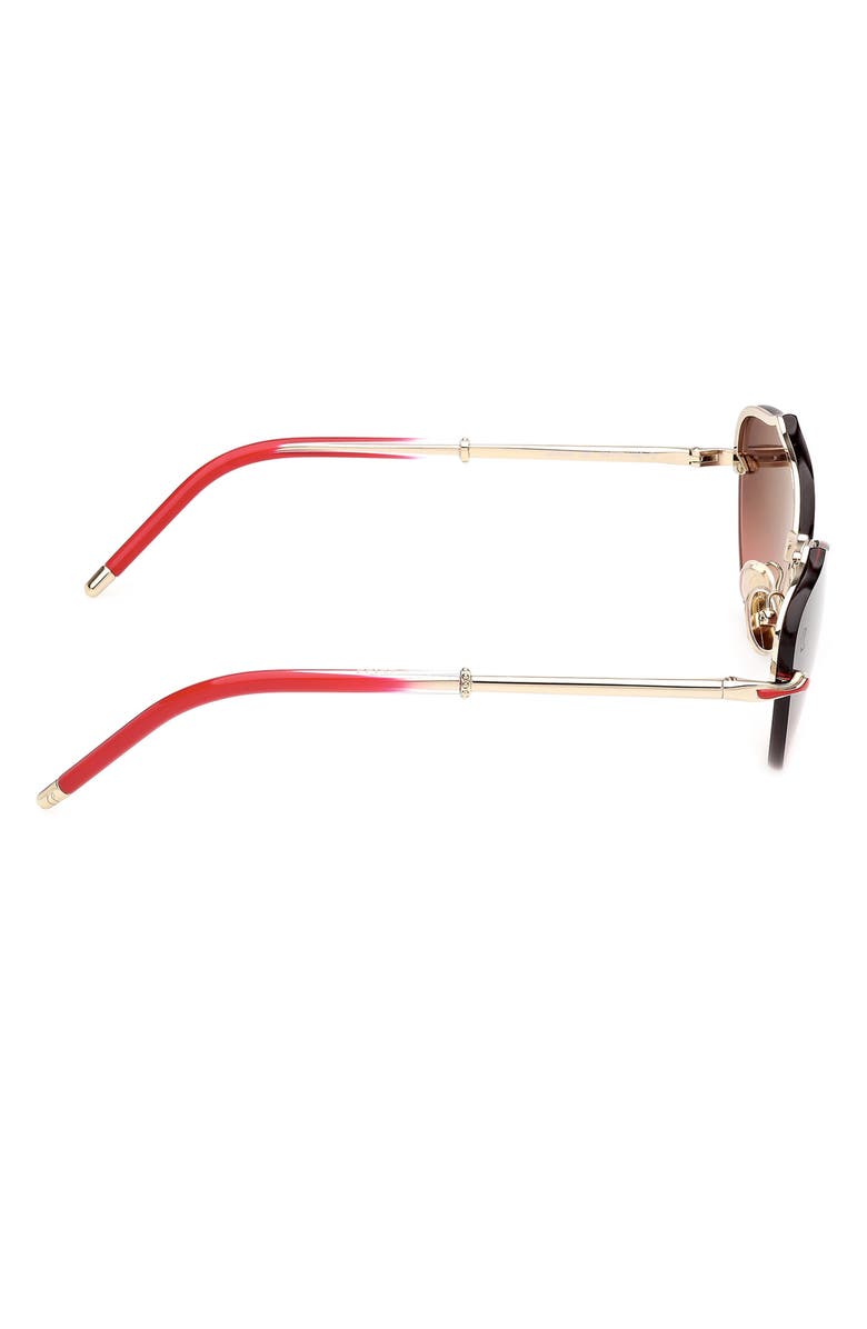 Christian Louboutin 59mm Gradient Geometric Sunglasses, Alternate, color, 