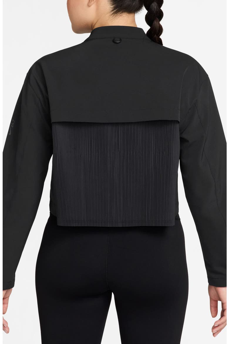24.7 PerfectStretch Dri-FIT Crop Trench Jacket, Alternate, color, 010 BLACK/DKSKGY