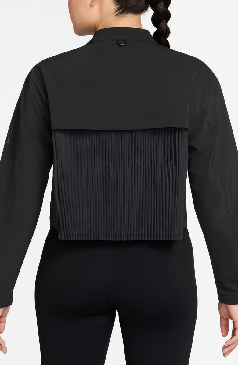 Nike 24.7 PerfectStretch Dri-FIT Crop Trench Jacket, Alternate, color, 010 Black/Dkskgy