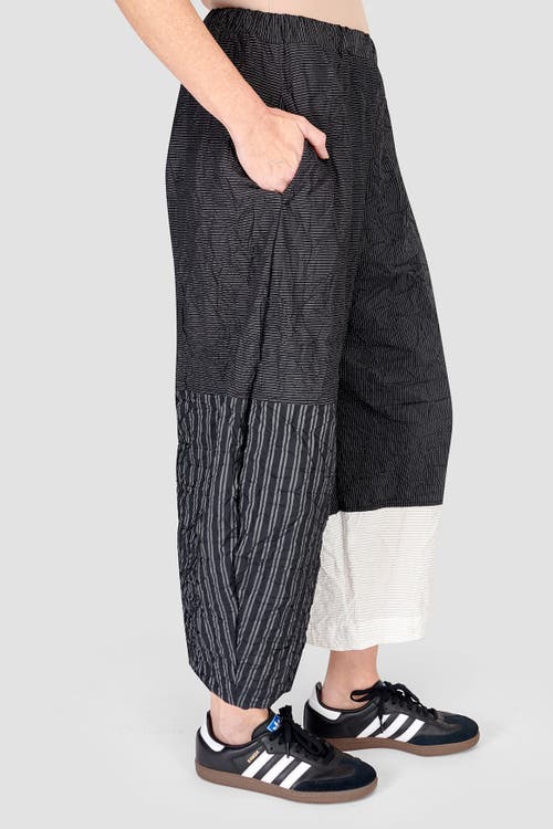 ALEMBIKA ALEMBIKA PATCHWORK CROPPED OVAL SILHOUETTE PANTS
