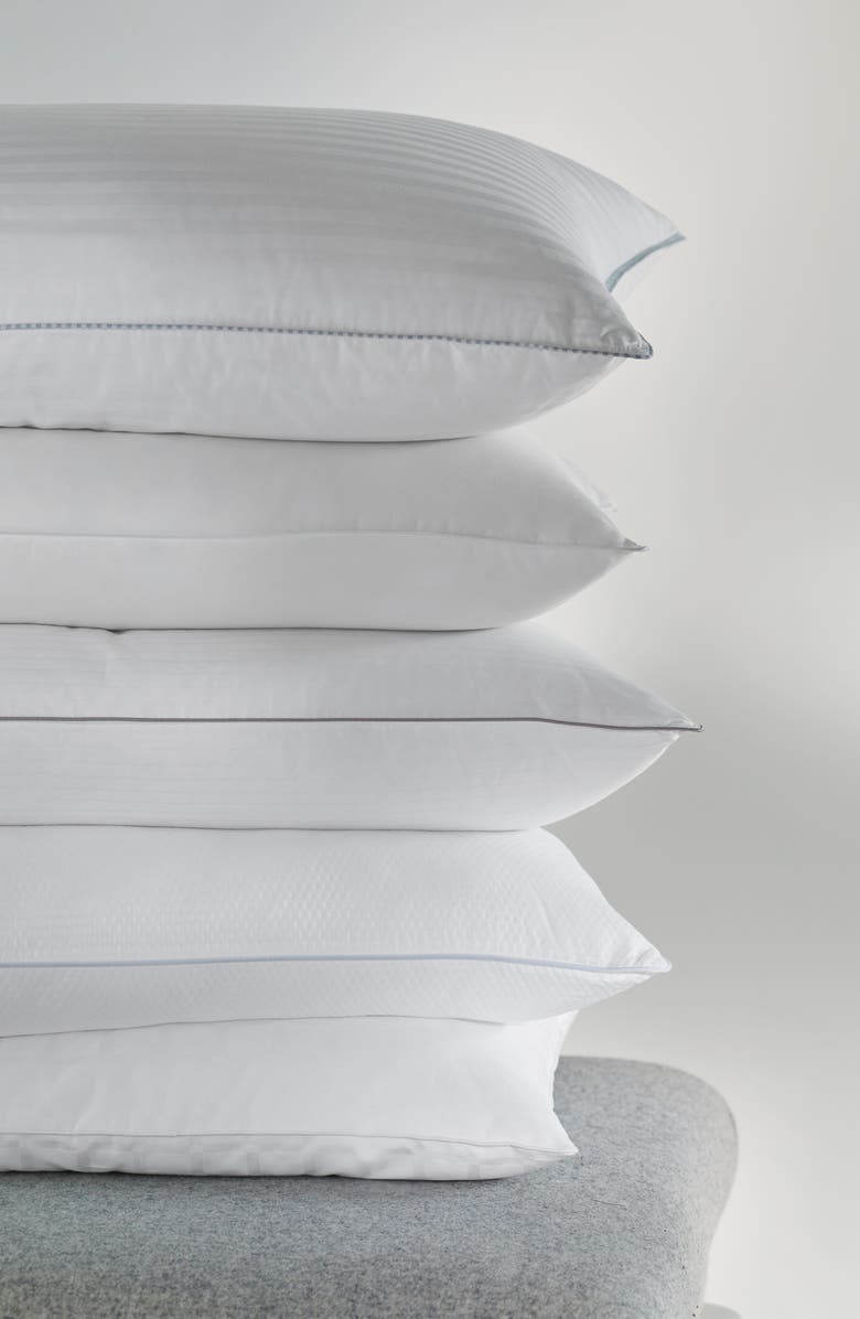 The White Company Firm Soft & Light Breathable Down Alternative Pillow, Alternate, color, 