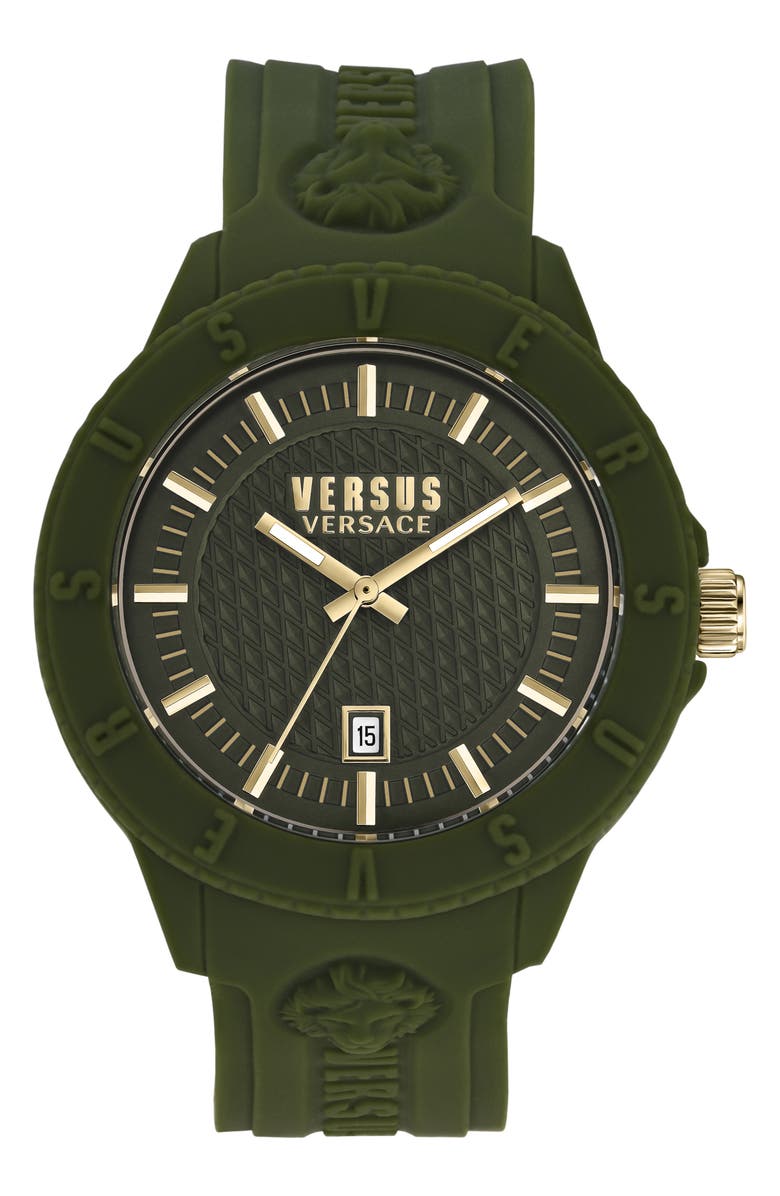 VERSUS Versace Versus Tokyo Silicone Strap Watch, 42mm, Main, color,