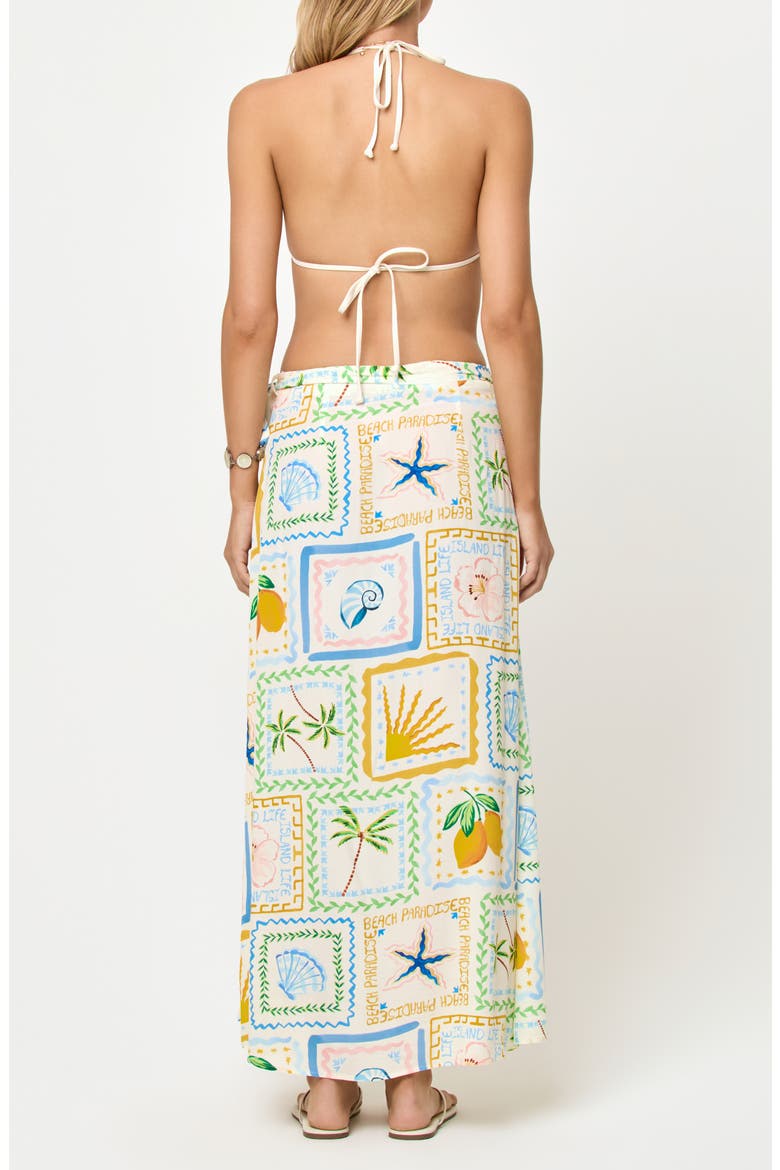 Ever Polka Dot Cover-Up Wrap Skirt, Alternate, color, WISH YOU WERE HERE