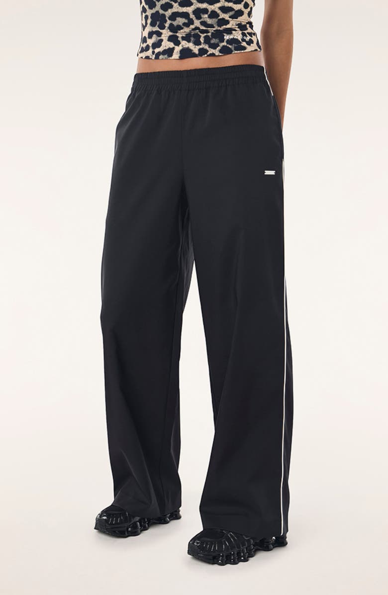P.E Nation Paradiso Wide Leg Performance Pants, Alternate, color, Black
